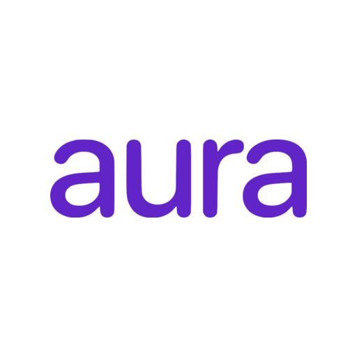 Aura Violet mark on white