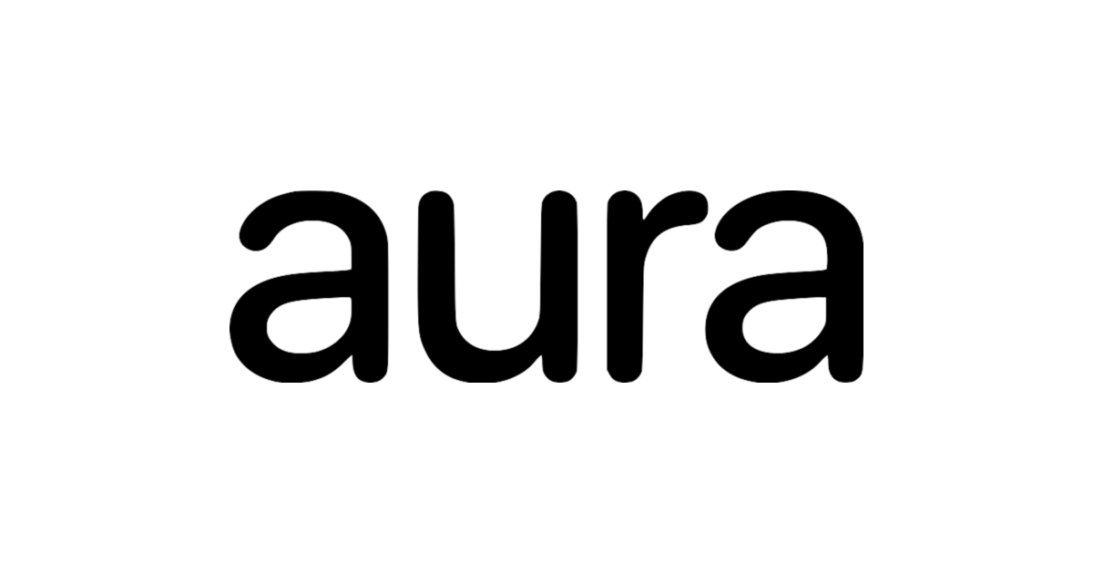 Black Aura logo on white